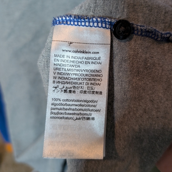 Calvin Klein 80s style polo colorblock rugby shirt long sleeve Sz M Fisherman - Picture 12 of 16